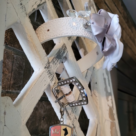 Dog Collar White Fun and Fancy Wedding Formal - Picture 2 of 8